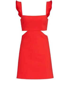 Likely Red Cutout Sleeveless Mini Dress